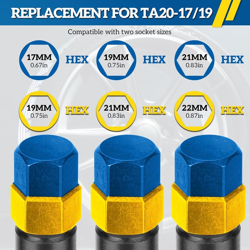 Thinkpro 10-Spline Lug Nut Key, Compatible with Bimecc 10-Spline Lug Nuts and Bolts, 10-Point Wheel Lock Socket for Easy Removal (3-Piece Pack) - Image 5